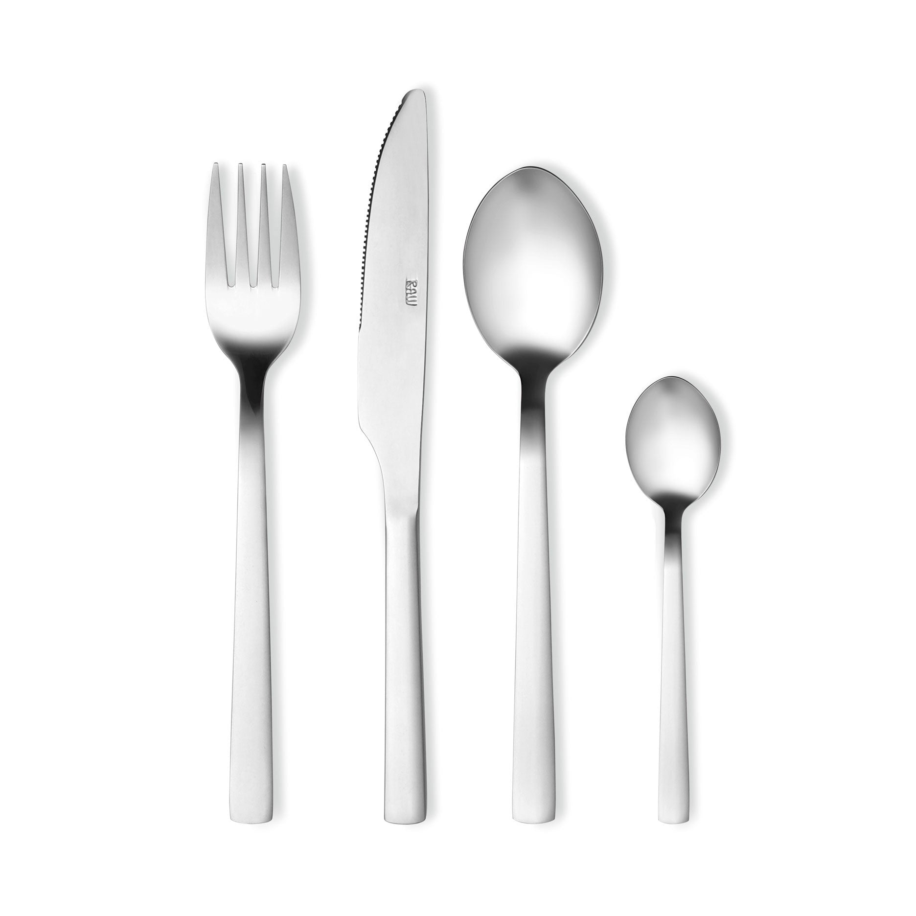 RAW bestiksæt 16 dele blank